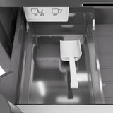 ZLINE 24 in. 12.4 cu. ft. Column Freezer in Black Stainless Steel with Graphite Gray Interior (RCFV-BS-24)