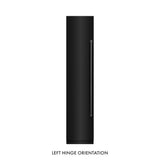 ZLINE 18 in. 8.6 cu. ft. Left Hinge Column Freezer in Black Stainless Steel with Graphite Gray Interior (RCFVL-BS-18)