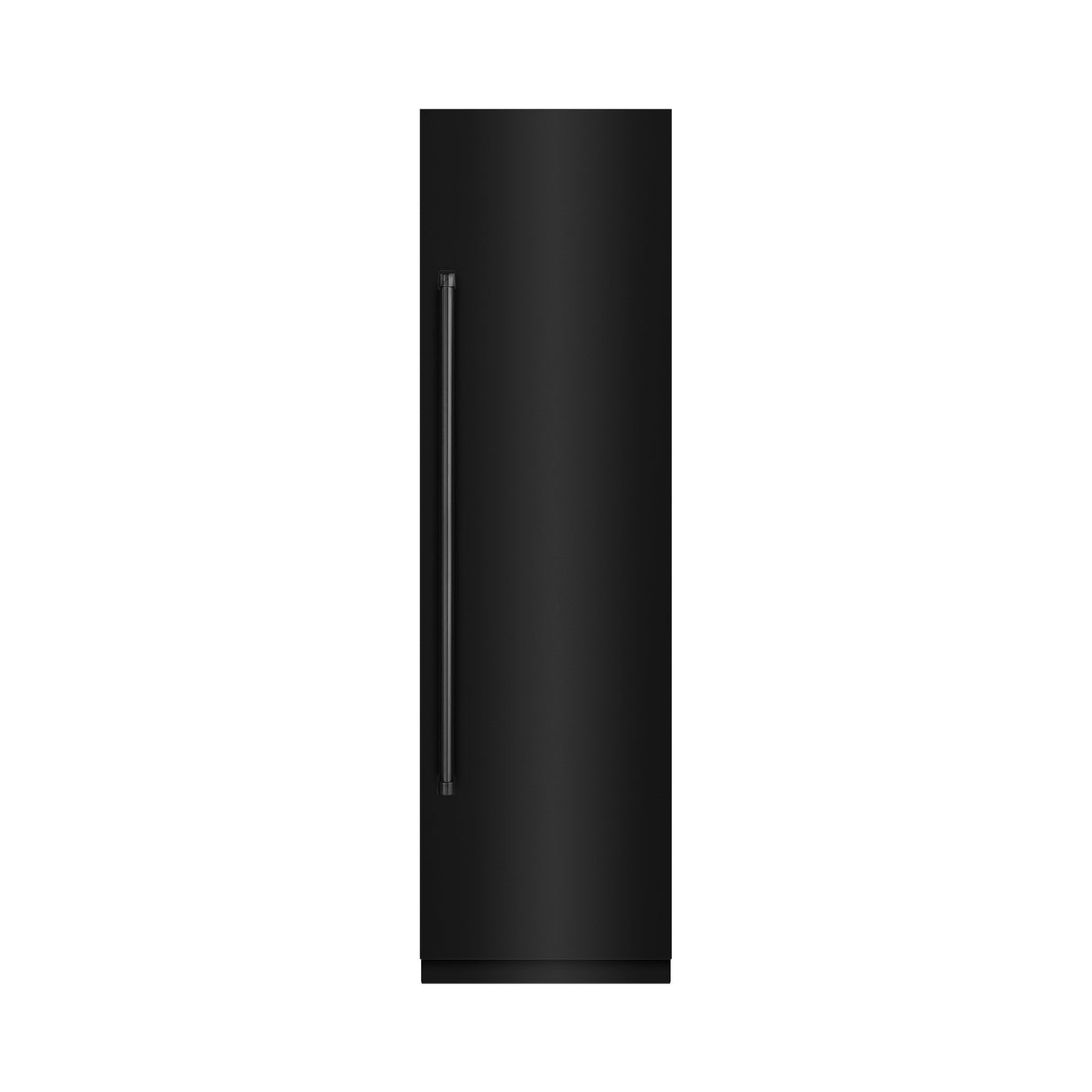 ZLINE 24 in. 12.5 cu. ft. Column Refrigerator in Black Stainless Steel with Graphite Gray Interior (RCRV-BS-24)