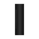 ZLINE 24 in. 12.5 cu. ft. Column Refrigerator in Black Stainless Steel with Graphite Gray Interior (RCRV-BS-24)