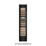 ZLINE 18 in. 9.0 cu. ft. Triple Zone 68 Bottle Left Hinge Column Wine Cooler in Black Stainless Steel (RCWVL-BS-18)