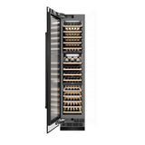 ZLINE 18 in. 9.0 cu. ft. Triple Zone 68 Bottle Left Hinge Column Wine Cooler in Black Stainless Steel (RCWVL-BS-18)