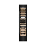 ZLINE 18 in. 9.0 cu. ft. Triple Zone 68 Bottle Right Hinge Column Wine Cooler in Black Stainless Steel (RCWVR-BS-18)