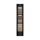 ZLINE 18 in. 9.0 cu. ft. Triple Zone 68 Bottle Right Hinge Column Wine Cooler in Black Stainless Steel (RCWVR-BS-18)