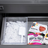 ZLINE 36 in. 19.6 cu. ft. French Door Built-In Bottom Freezer Refrigerator with Water Dispenser and Ice Maker in Black Stainless Steel with Graphite Gray Interior (GRBIV-BS-36)