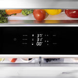 ZLINE 36 in. 19.8 cu. ft. Built-In Bottom Freezer Refrigerator with Water Dispenser and Ice Maker in Black Stainless Steel (RBIT-BS-36)