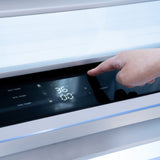 ZLINE 36 in. 19.8 cu. ft. Built-In Bottom Freezer Refrigerator with Water Dispenser and Ice Maker in Black Stainless Steel (RBIT-BS-36)