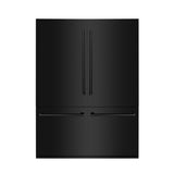 ZLINE 60 in. 32.2 cu. ft. French Door Built-In Bottom Freezer Refrigerator with Water Dispensers and Ice Makers in Black Stainless Steel (RBIV-BS-60)