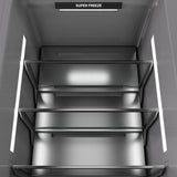 ZLINE 24 in. 12.4 cu. ft. Column Freezer in Satin Stainless Steel with Graphite Gray Interior (RCFV-SN-24)