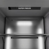 ZLINE Autograph Edition 18 in. 8.6 cu. ft. Left Hinge Column Freezer in White Matte with Graphite Gray Interior and Champagne Bronze Accents (RCFVLZ-WM-18-CB)