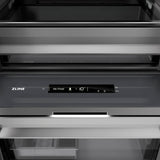 ZLINE Autograph Edition 18 in. 8.6 cu. ft. Left Hinge Column Freezer in White Matte with Graphite Gray Interior and Champagne Bronze Accents (RCFVLZ-WM-18-CB)