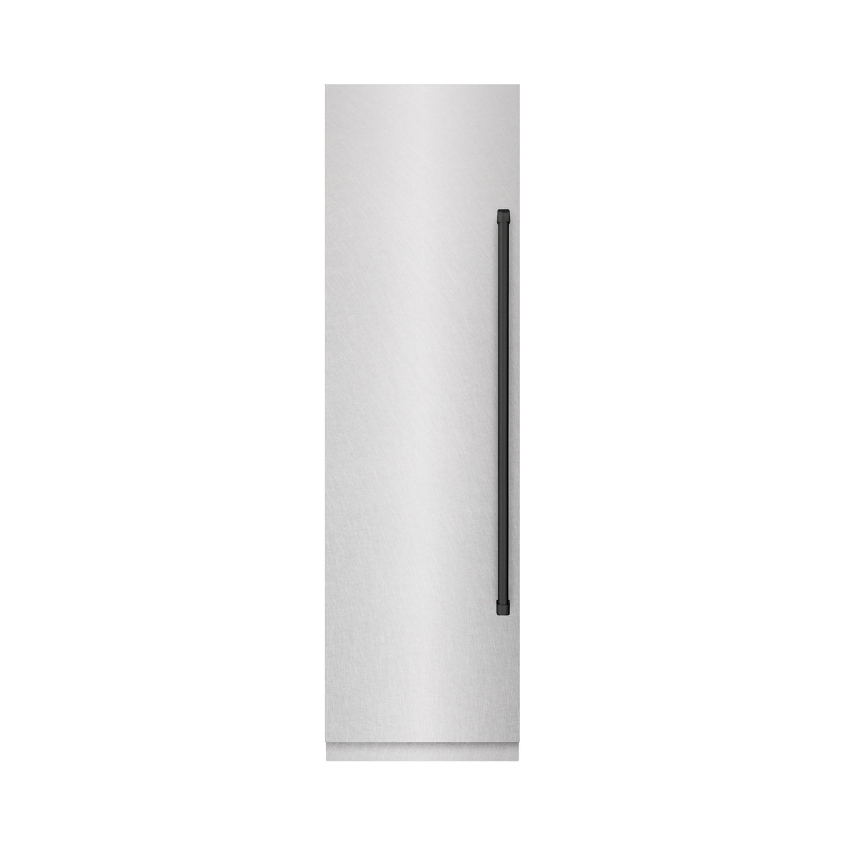 ZLINE Autograph Edition 24 in. 12.4 cu. ft. Column Freezer in Satin Stainless Steel with Graphite Gray Interior and Matte Black Accents (RCFVZ-SN-24-MB)