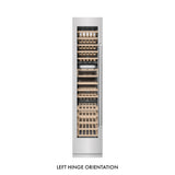 ZLINE 18 in. 9.0 cu. ft. Triple Zone 68 Bottle Left Hinge Column Wine Cooler in Satin Stainless Steel (RCWVL-SN-18)