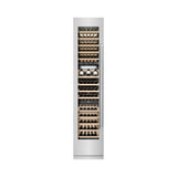 ZLINE 18 in. 9.0 cu. ft. Triple Zone 68 Bottle Left Hinge Column Wine Cooler in Satin Stainless Steel (RCWVL-SN-18)