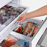 ZLINE 30 in. 16.1 cu. ft. Built-In Bottom Freezer Refrigerator with Water Dispenser and Ice Maker in Satin Stainless Steel (RBIV-SN-30)