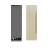 ZLINE 24 in. 12.4 cu. ft. Panel Ready Column Freezer with Graphite Gray Interior (RBCFV-24)