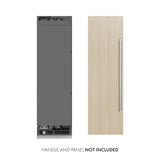 ZLINE 24 in. 12.4 cu. ft. Panel Ready Column Freezer with Graphite Gray Interior (RBCFV-24)