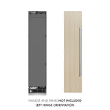 ZLINE 18 in. 8.6 cu. ft. Panel Ready Left Hinge Column Freezer with Graphite Gray Interior (RBCFVL-18)