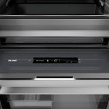 ZLINE Autograph Edition 18 in. 8.6 cu. ft. Panel Ready Left Hinge Column Freezer with Graphite Gray Interior and Matte Black Accents (RBCFVLZ-18-MB)
