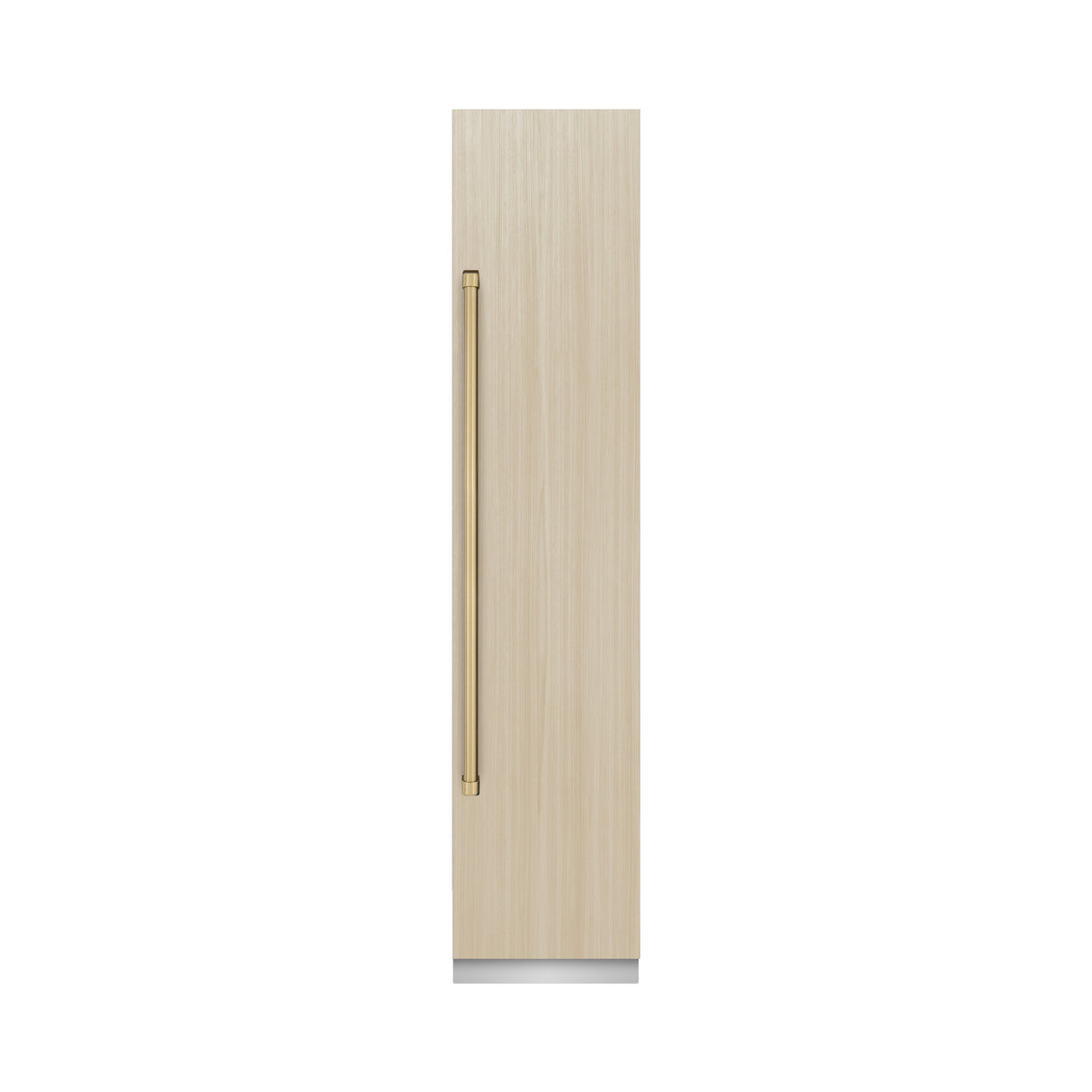 ZLINE Autograph Edition 18 in. 8.6 cu. ft. Panel Ready Right Hinge Column Freezer with Graphite Gray Interior and Champagne Bronze Accents (RBCFVRZ-18-CB)