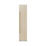 ZLINE Autograph Edition 18 in. 8.6 cu. ft. Panel Ready Right Hinge Column Freezer with Graphite Gray Interior and Champagne Bronze Accents (RBCFVRZ-18-CB)