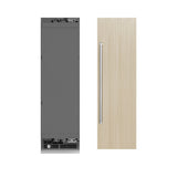 ZLINE 24 in. 12.5 cu. ft. Panel Ready Column Refrigerator with Graphite Gray Interior (RBCRV-24)