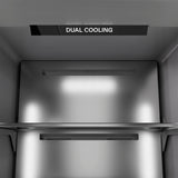 ZLINE Autograph Edition 24 in. 12.5 cu. ft. Column Refrigerator in Stainless Steel with Graphite Gray Interior and Champagne Bronze Accents (RCRVZ-30424-CB)
