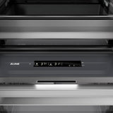 ZLINE Autograph Edition 24 in. 12.5 cu. ft. Panel Ready Column Refrigerator with Graphite Gray Interior and Matte Black Accents (RBCRVZ-24-MB)