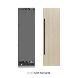 ZLINE Autograph Edition 24 in. 12.5 cu. ft. Panel Ready Column Refrigerator with Graphite Gray Interior and Matte Black Accents (RBCRVZ-24-MB)