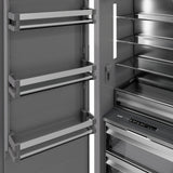 ZLINE Autograph Edition 30 in. 16.7 cu. ft. Panel Ready Column Refrigerator with Graphite Gray Interior and Champagne Bronze Accents (RBCRVZ-30-CB)