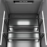 ZLINE Autograph Edition 30 in. 16.7 cu. ft. Panel Ready Column Refrigerator with Graphite Gray Interior and Champagne Bronze Accents (RBCRVZ-30-CB)