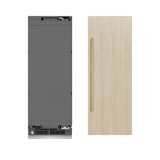 ZLINE Autograph Edition 24 in. 12.5 cu. ft. Panel Ready Column Refrigerator with Graphite Gray Interior and Champagne Bronze Accents (RBCRVZ-24-CB)