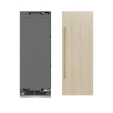 ZLINE Autograph Edition 30 in. 16.7 cu. ft. Panel Ready Column Refrigerator with Graphite Gray Interior and Champagne Bronze Accents (RBCRVZ-30-CB)
