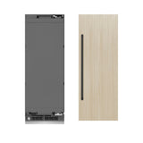 ZLINE Autograph Edition 30 in. 16.7 cu. ft. Panel Ready Column Refrigerator with Graphite Gray Interior and Matte Black Accents (RBCRVZ-30-MB)