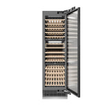 ZLINE 24 in. 12.4 cu. ft. Triple Zone 100 Bottle Panel Ready Column Wine Cooler (RBCWV-24)