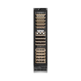 ZLINE Autograph Edition 18 in. 9.0 cu. ft. Triple Zone 68 Bottle Panel Ready Left Hinge Column Wine Cooler with Champagne Bronze Accents (RBCWVLZ-18-CB)