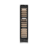 ZLINE Autograph Edition 18 in. 9.0 cu. ft. Triple Zone 68 Bottle Panel Ready Right Hinge Column Wine Cooler with Polished Gold Accents (RBCWVRZ-18-G)