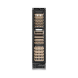 ZLINE Autograph Edition 18 in. 9.0 cu. ft. Triple Zone 68 Bottle Panel Ready Right Hinge Column Wine Cooler with Matte Black Accents (RBCWVRZ-18-MB)