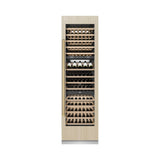 ZLINE Autograph Edition 24 in. 12.4 cu. ft. Triple Zone 100 Bottle Panel Ready Column Wine Cooler with Champagne Bronze Accents (RBCWVZ-24-CB)