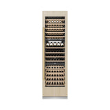 ZLINE Autograph Edition 24 in. 12.4 cu. ft. Triple Zone 100 Bottle Panel Ready Column Wine Cooler with Polished Gold Accents (RBCWVZ-24-G)