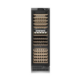 ZLINE Autograph Edition 24 in. 12.4 cu. ft. Triple Zone 100 Bottle Panel Ready Column Wine Cooler with Polished Gold Accents (RBCWVZ-24-G)
