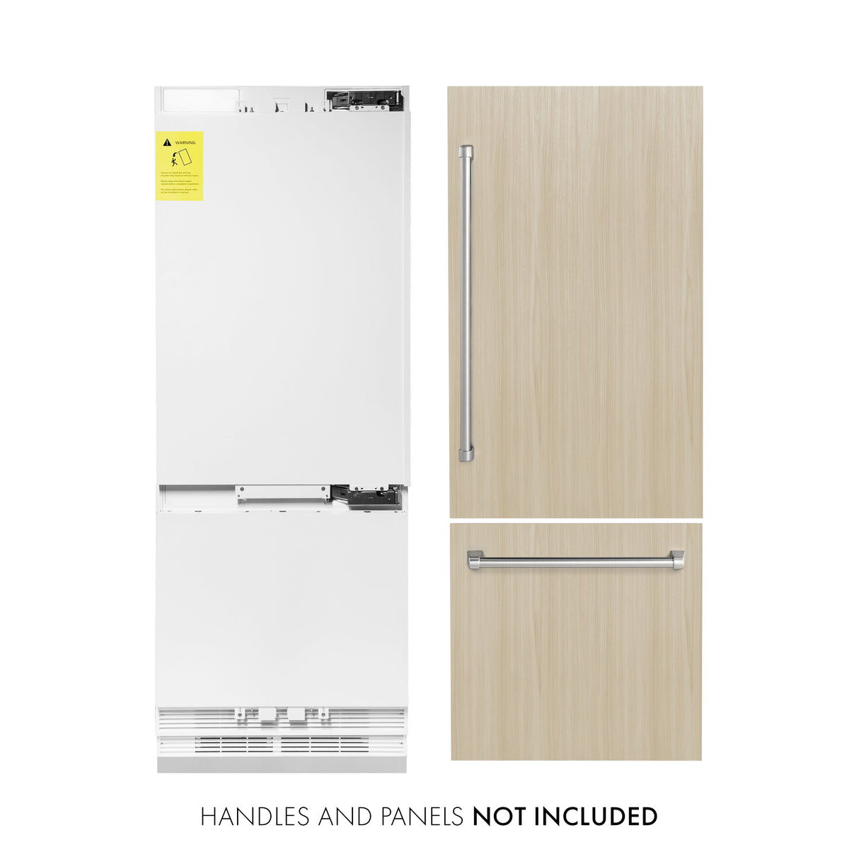 ZLINE 30 in. 16.1 cu. ft. Panel Ready Built-In Bottom Freezer Refrigerator with Water Dispenser and Ice Maker (RBIV-30)