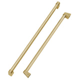ZLINE Autograph Edition 36 in. Built-in Refrigerator Handles (Set of 3) in Champagne Bronze (RBIVHZ-CB-36)