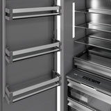 ZLINE 24 in. 12.4 cu. ft. Column Freezer in Stainless Steel with Graphite Gray Interior (RCFV-304-24)