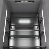 ZLINE 24 in. 12.4 cu. ft. Column Freezer in Stainless Steel with Graphite Gray Interior (RCFV-304-24)
