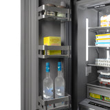 ZLINE 18 in. 8.6 cu. ft. Left Hinge Column Freezer in Stainless Steel with Graphite Gray Interior (RCFVL-304-18)