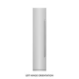 ZLINE 18 in. 8.6 cu. ft. Left Hinge Column Freezer in Stainless Steel with Graphite Gray Interior (RCFVL-304-18)