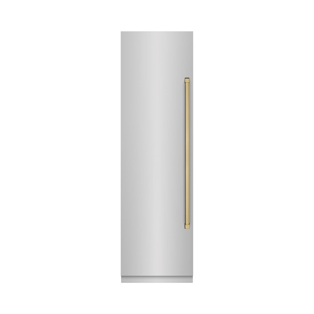 ZLINE Autograph Edition 24 in. 12.4 cu. ft. Column Freezer in Stainless Steel with Graphite Gray Interior and Champagne Bronze Accents (RCFVZ-304-24-CB)