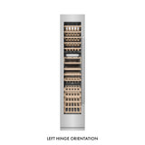 ZLINE 18 in. 9.0 cu. ft. Triple Zone 68 Bottle Left Hinge Column Wine Cooler in Stainless Steel (RCWVL-304-18)