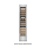 ZLINE 18 in. 9.0 cu. ft. Triple Zone 68 Bottle Right Hinge Column Wine Cooler in Stainless Steel (RCWVR-304-18)